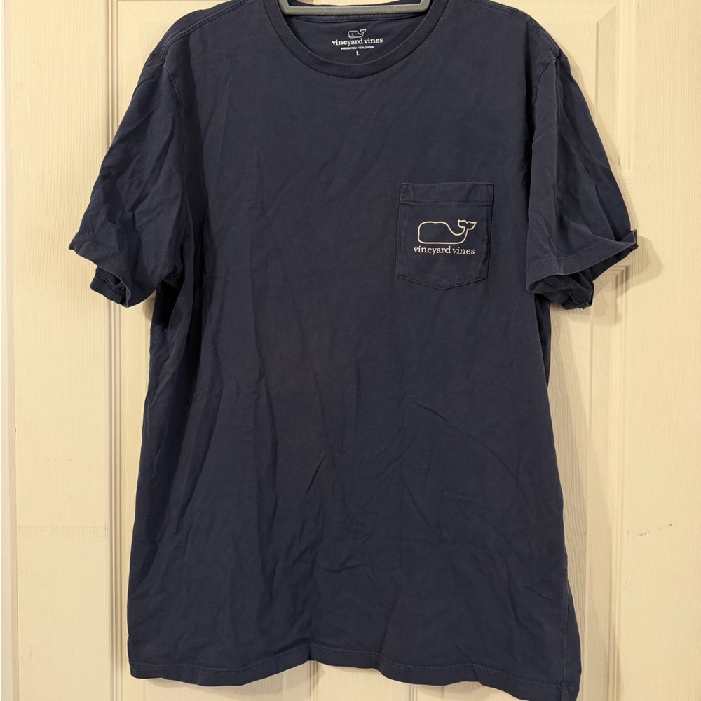 Vineyard Vines Navy Short Sleeve Pocket Tee